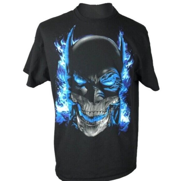 Batman Skull Face DC Comics Licensed Adult T-Shirt XL - Picture 1 of 5